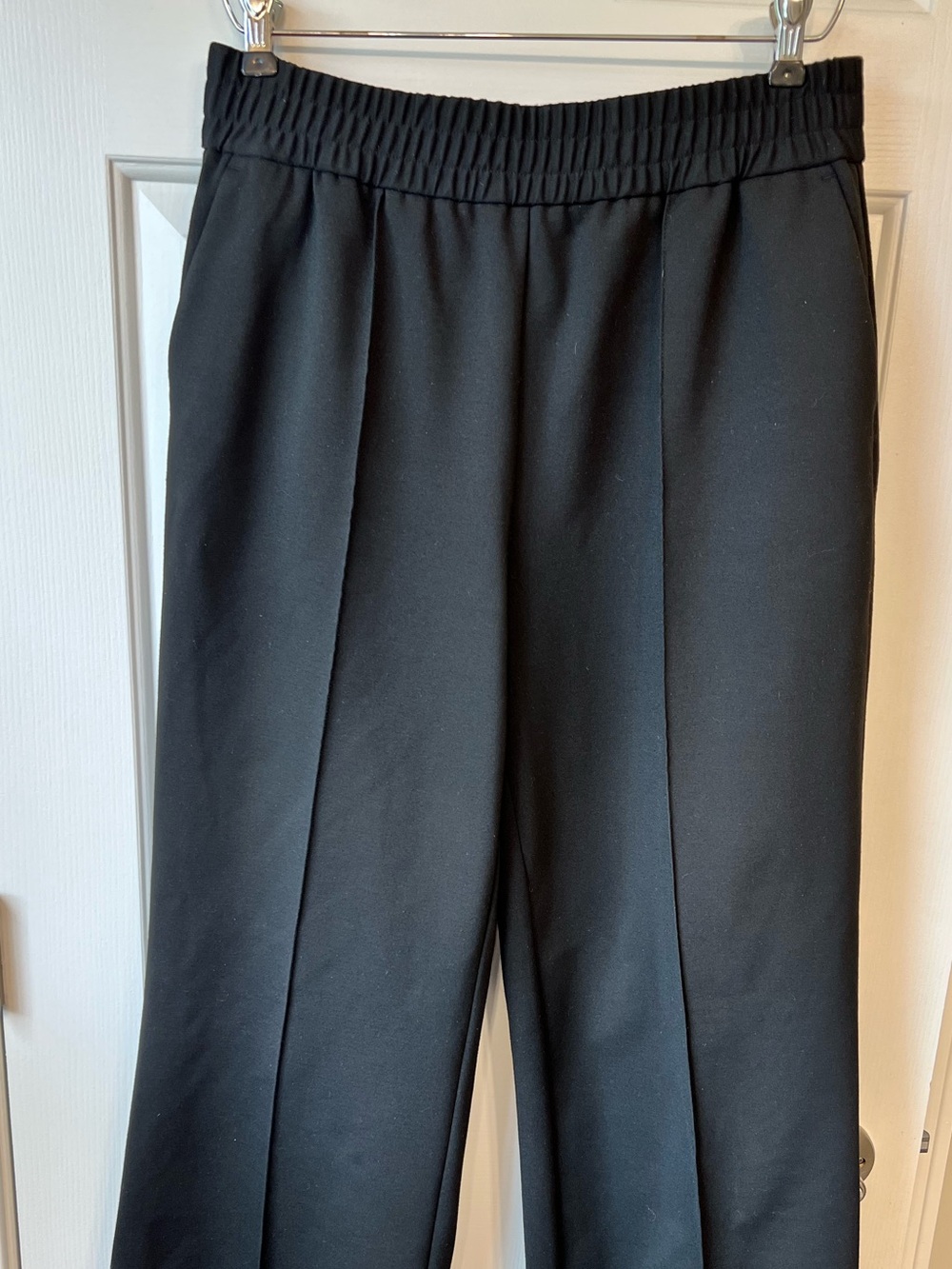 All Saints Millie Wide Leg Trousers Black 8 - Picture 5 of 13